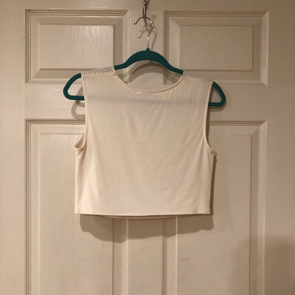 NWT Bailey44 white perforated leather crop top - Picture 8 of 8